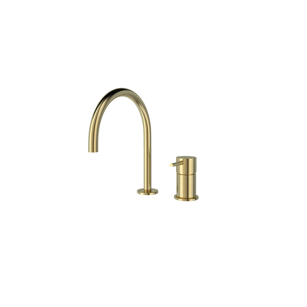 Ramon Soler - Odyssey, plankzink zonder douche met Caño 190 mm 8l, geborsteld goud