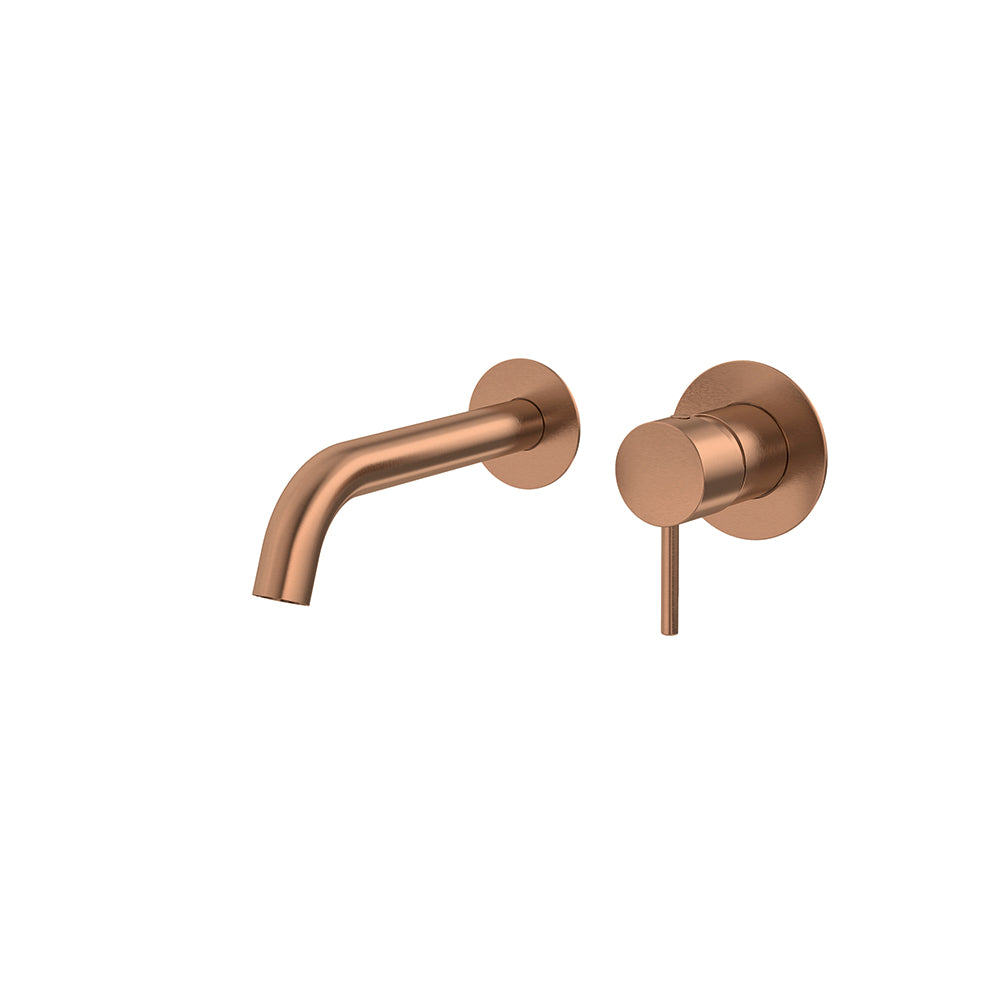 Ramon Soler - Odyssey, monomand of built -in sink with 19 cm pipe, brushing copper