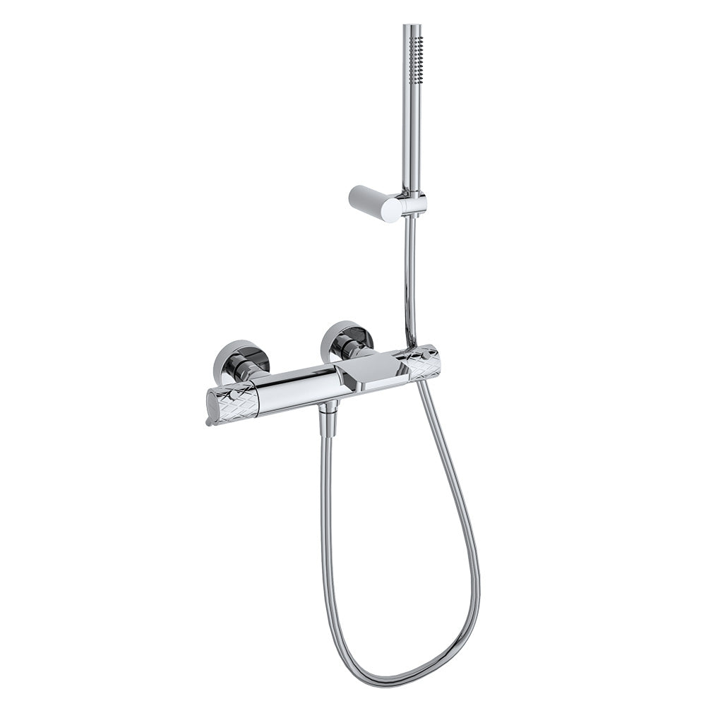 Ramon Soler - Jewel Odyssey, baignoire thermostatique avec équipement de douche, chrome