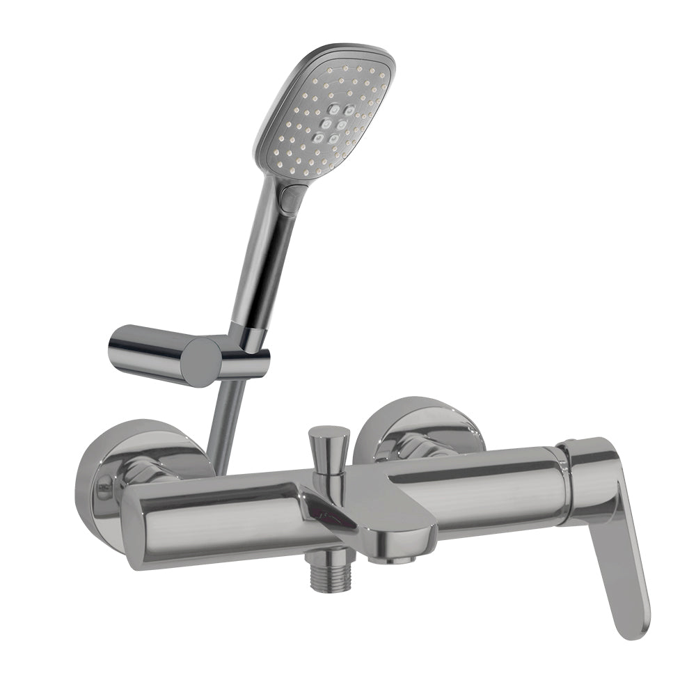 Ramon Soler - Alexia, Bathroom-Ducha monomand with shower equipment, brushed nickel