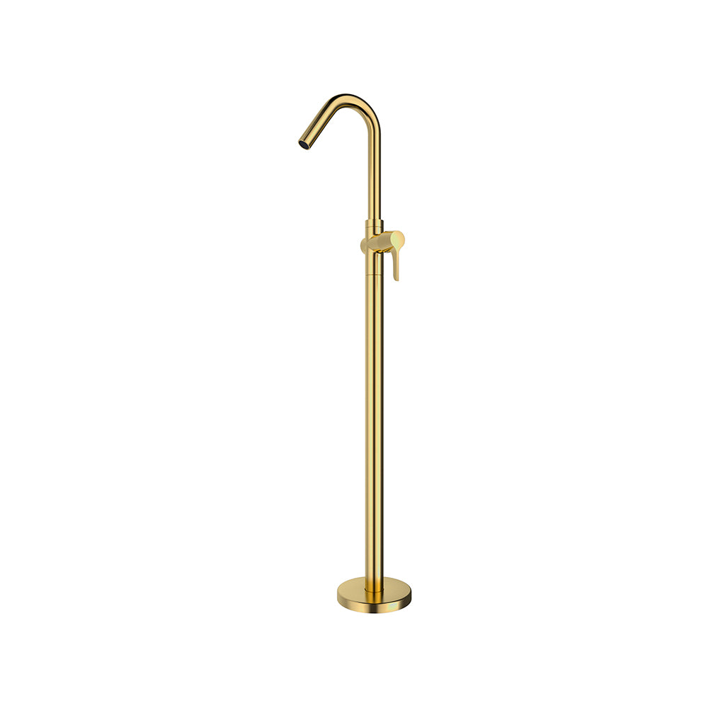 Ramon Soler - Adagio, monomando de lavabo base-columna, oro cepillado