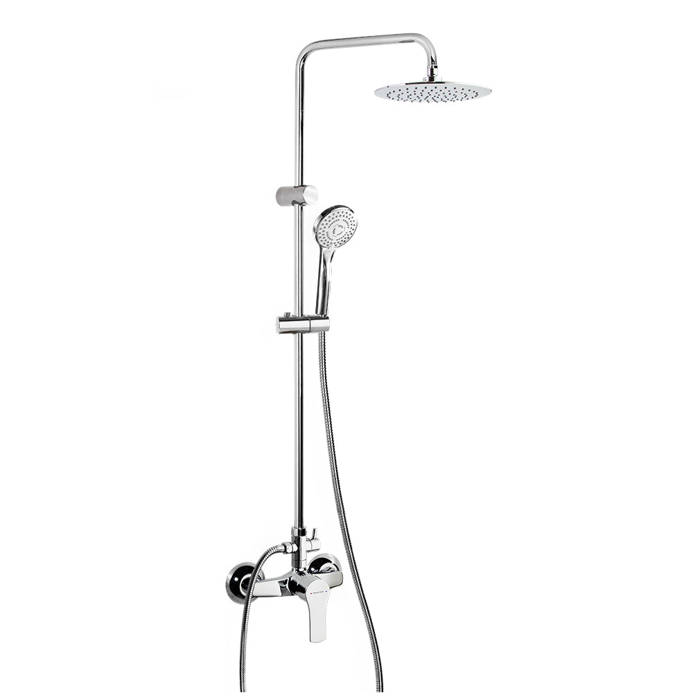 Ramon Soler - Titanium, Monomando og Spray Fixed Shower Column Ø240 mm, Chrome 187802RP230