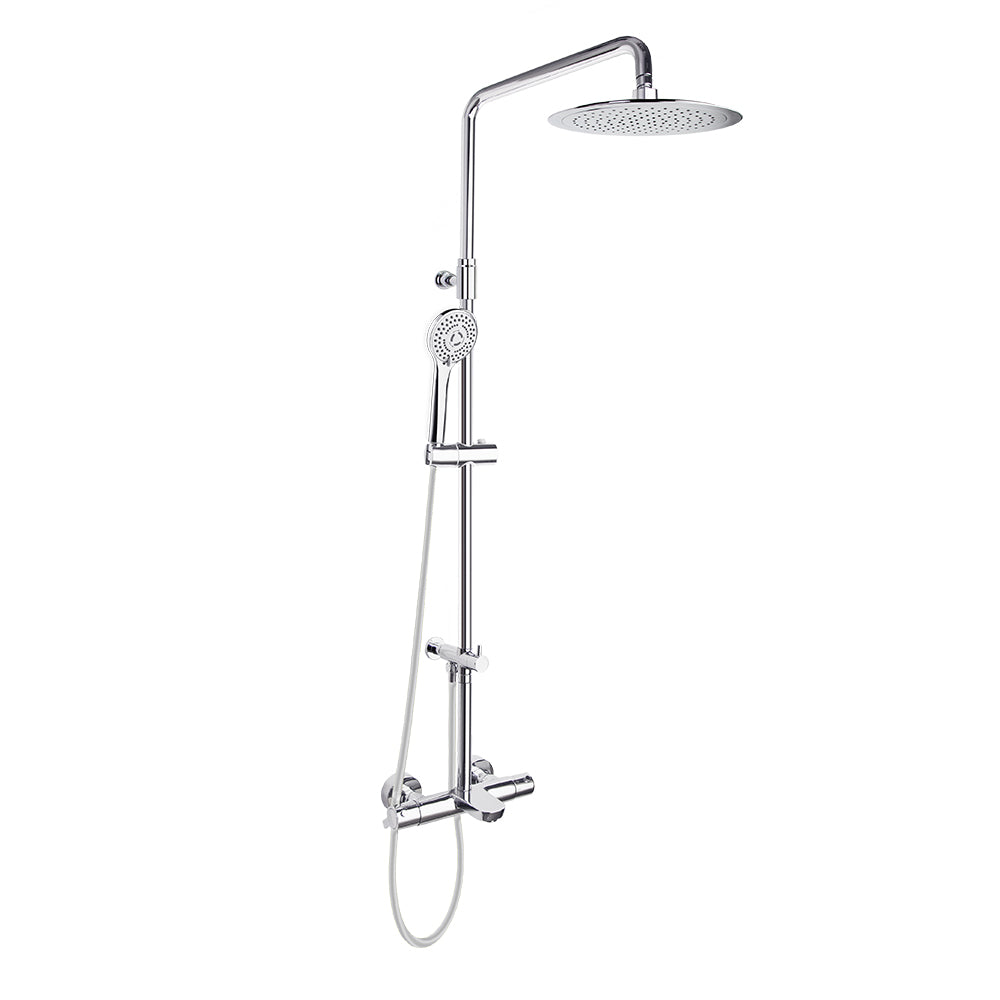 Ramon Soler - Blautherm, thermostatic telescopic bath column, Round sprinkler of Ø300 mm, chrome 945612RP300