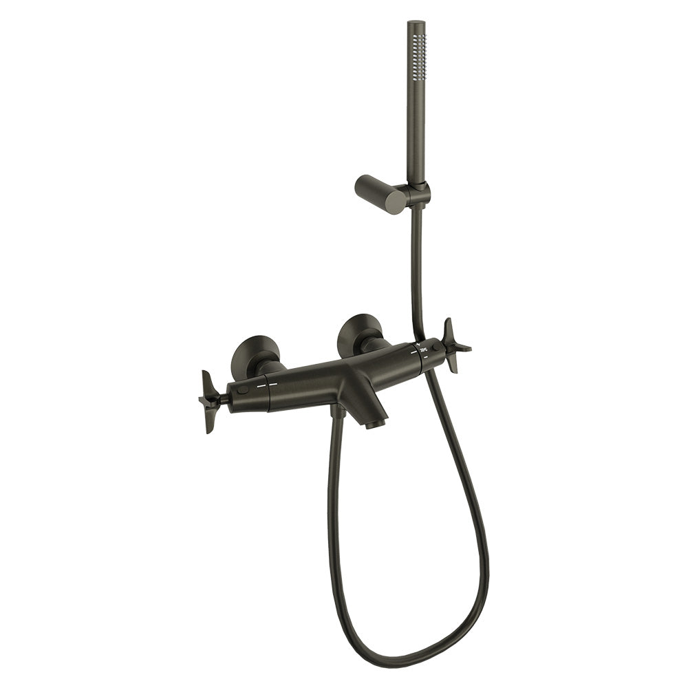 Ramon Soler - Adagio, bath thermostat with shower equipment, graphite