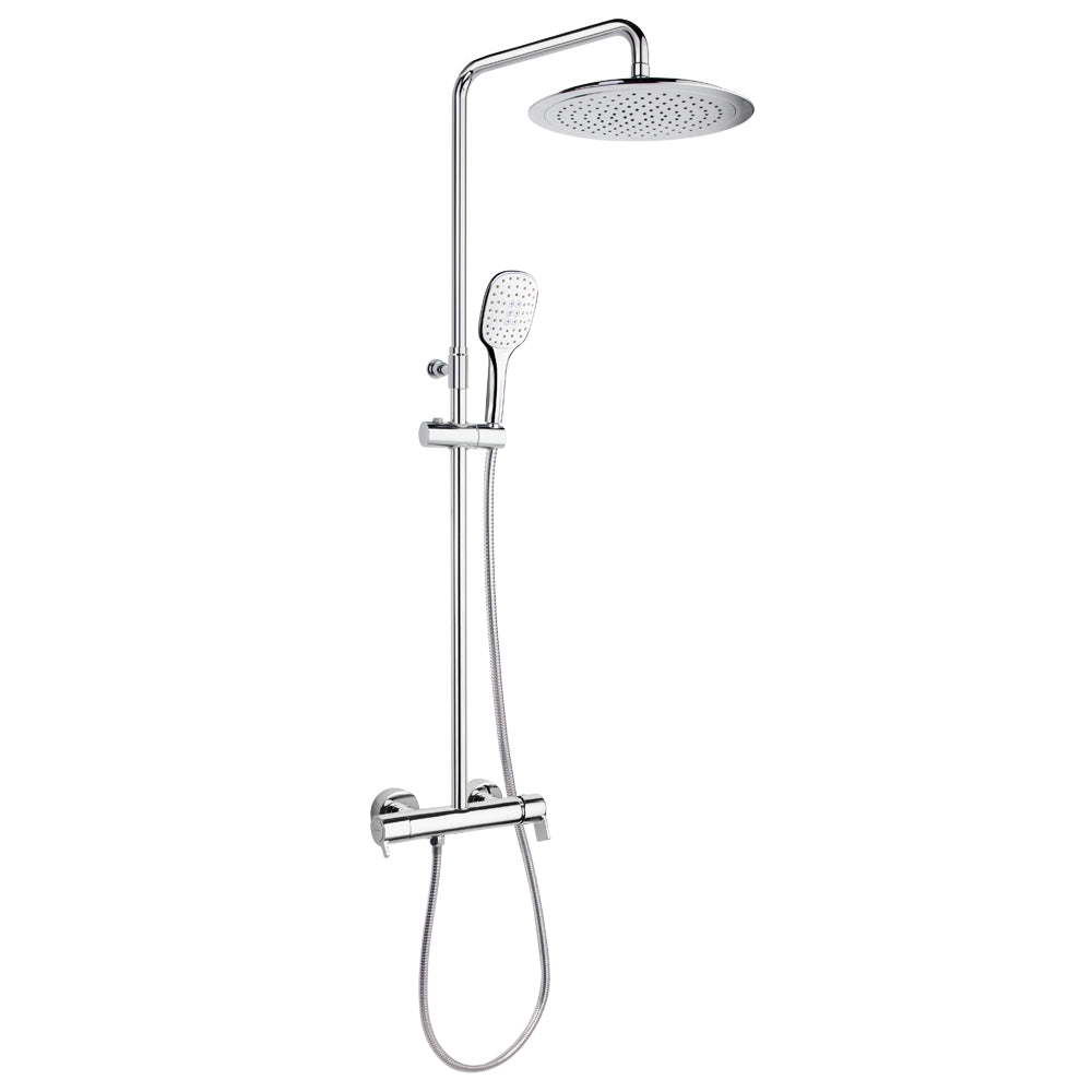 Ramon Soler - Blautherm, monomando telescopic shower column, round spray Ø300 mm, chrome 937415rp300