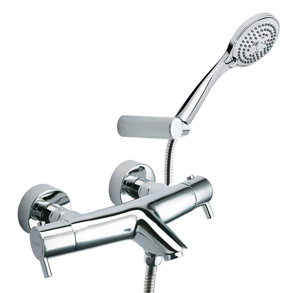 Ramon Soler - Drako, bath thermostat with shower equipment, chrome