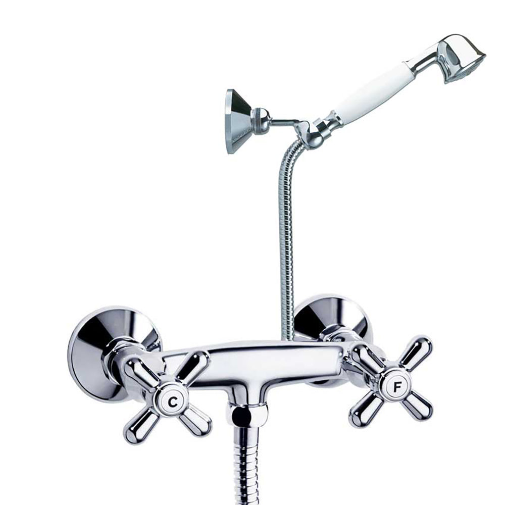 Ramon Soler - Gaudí, Bimando shower with shower equipment, chrome