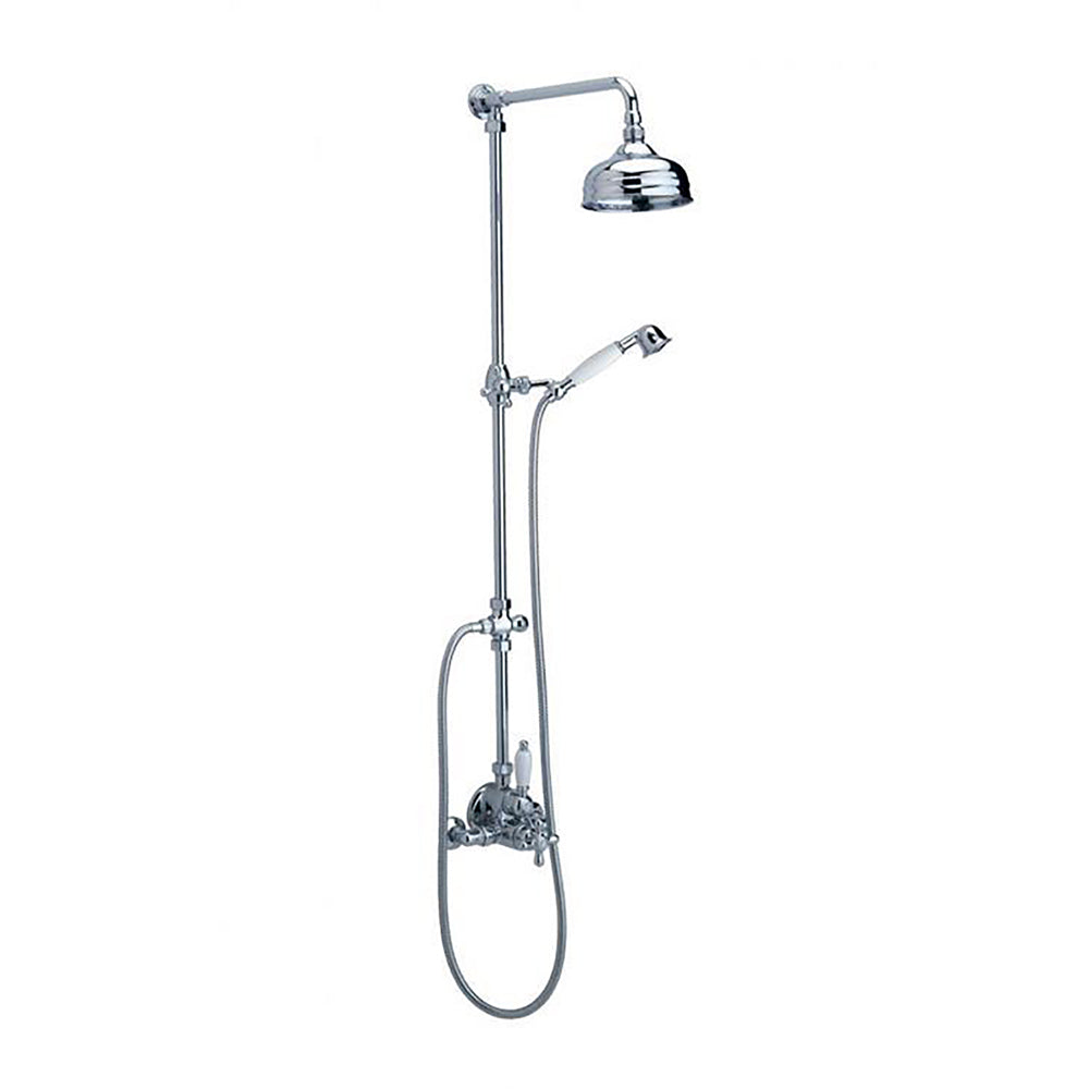 Ramon Soler - Gaudí, thermostatic stainless shower column with spray Ø200mm, chromium