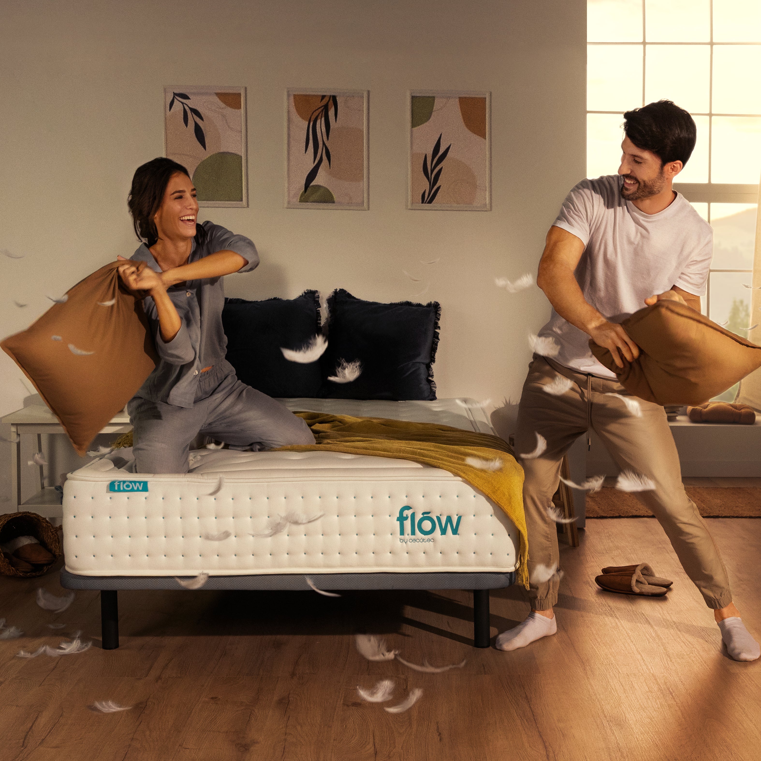 Cecotec Colchón Flow HybridLuxe Fresh 6900 150x200 cm Muelles Ensacados 18 cm 14 Capas