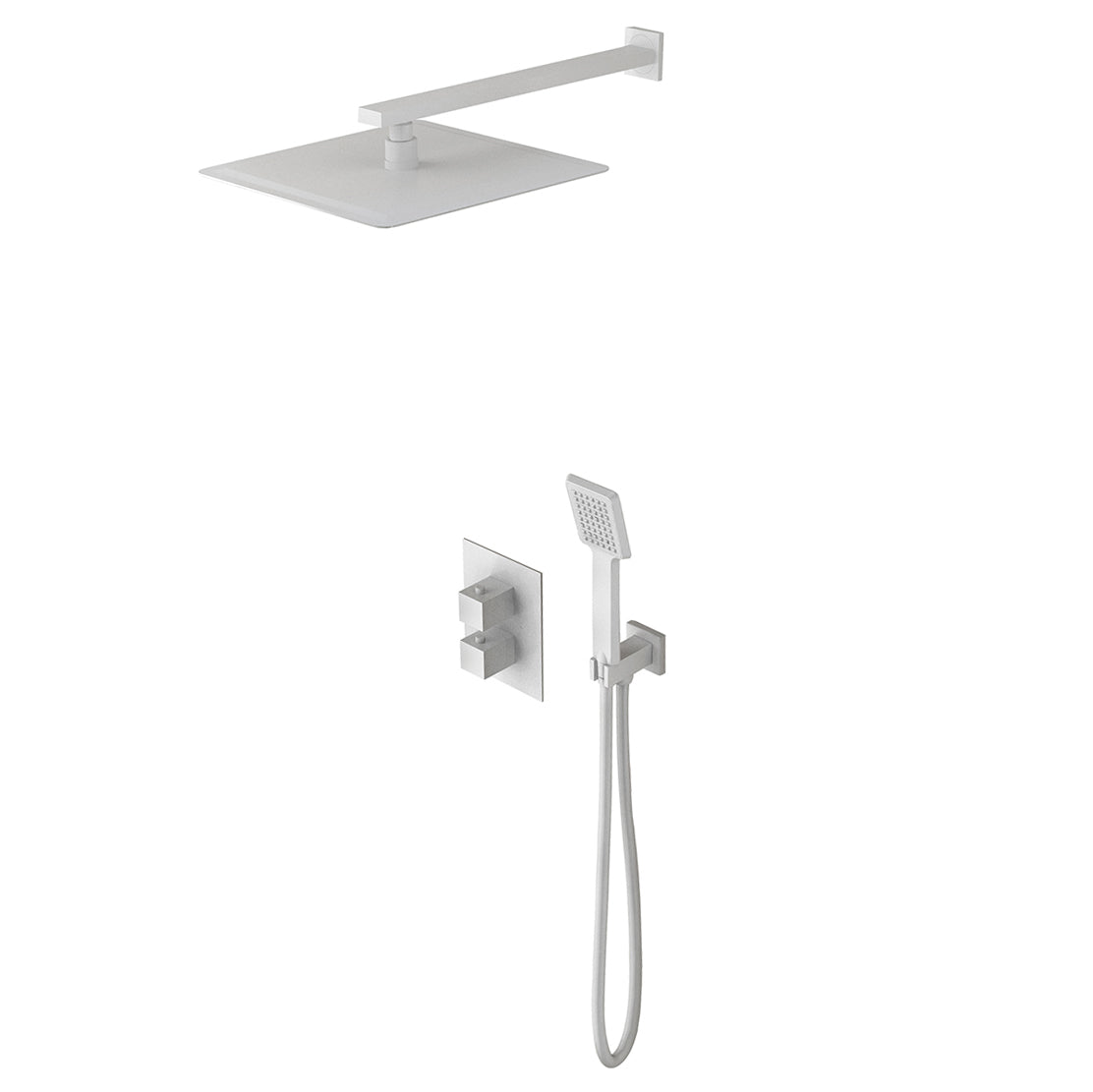 IMEX - Ensemble de douche thermostatique Cies Matte blanc