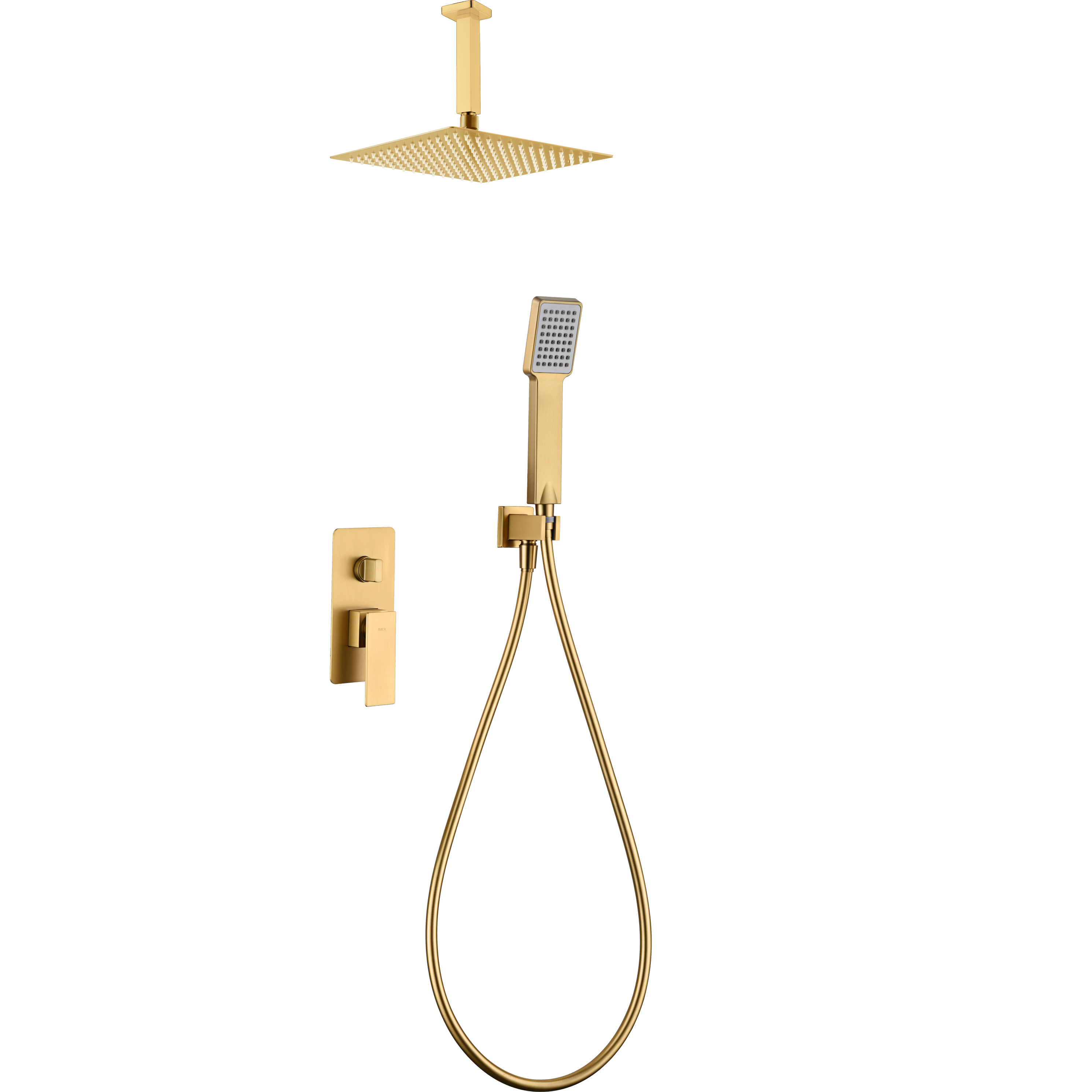 IMEX - Set shower binded catania gold brushed