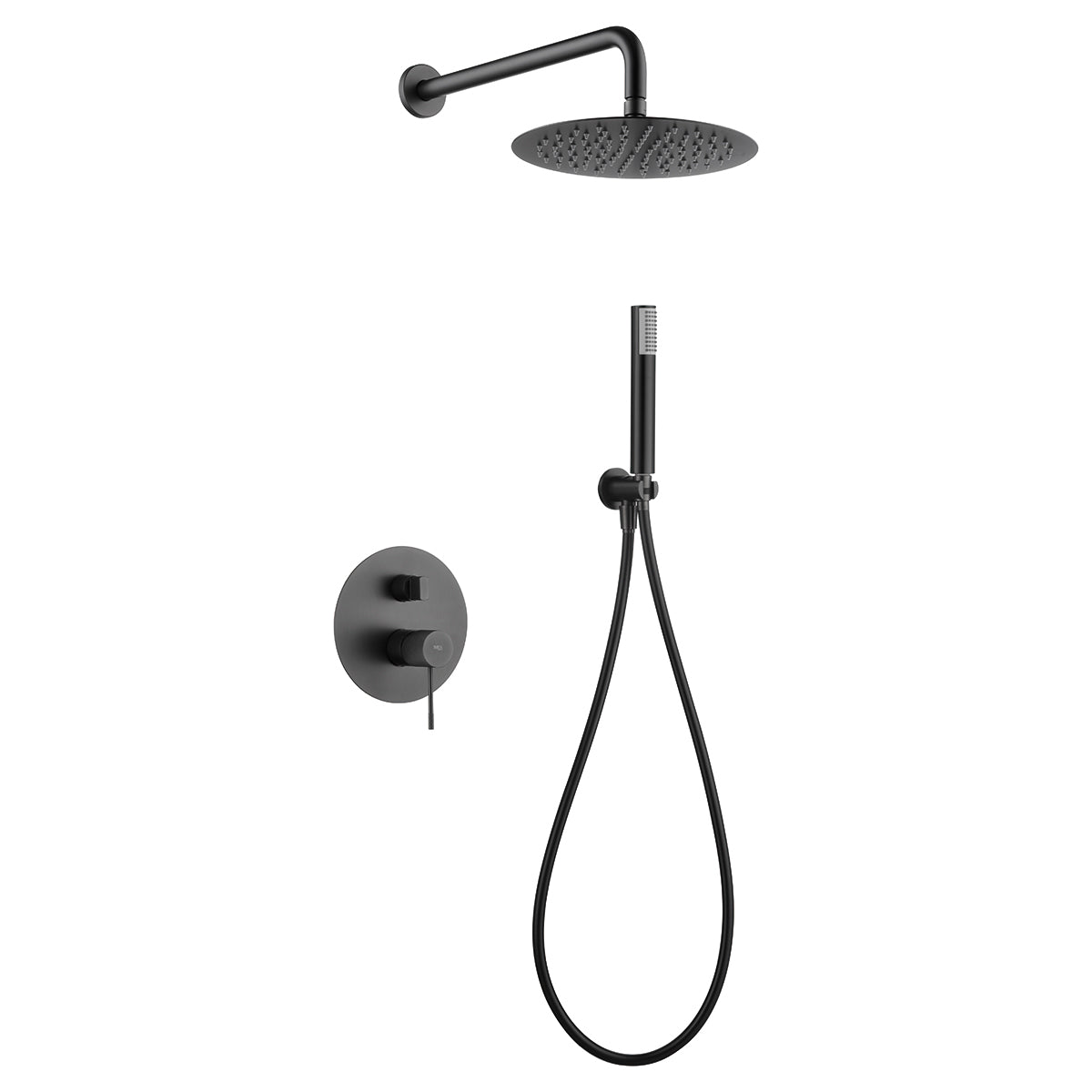 IMEX - Embed shower set MONOMANDO LINE BLACK GUM METAL