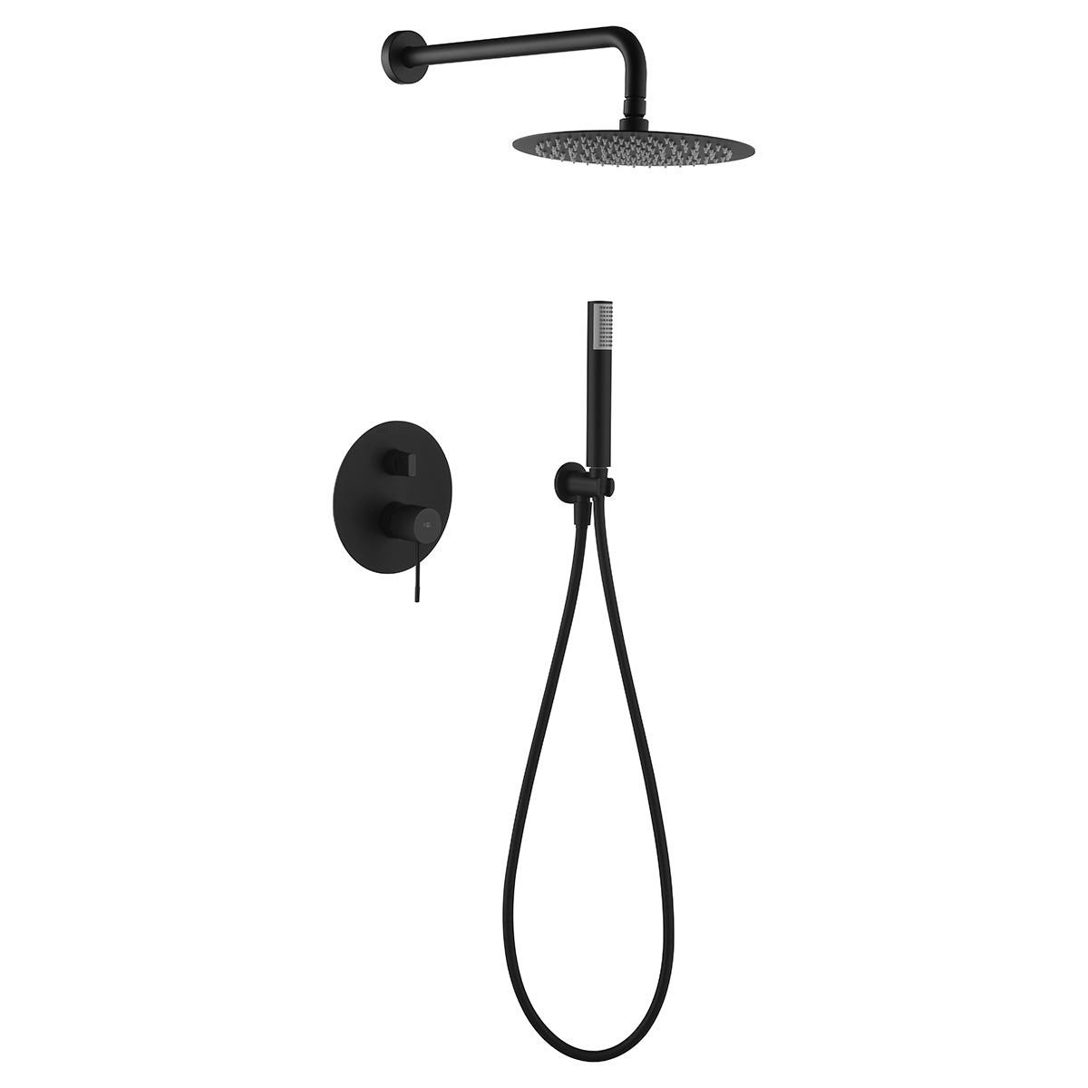 IMEX - Matte Black Bull -Line Shower Set