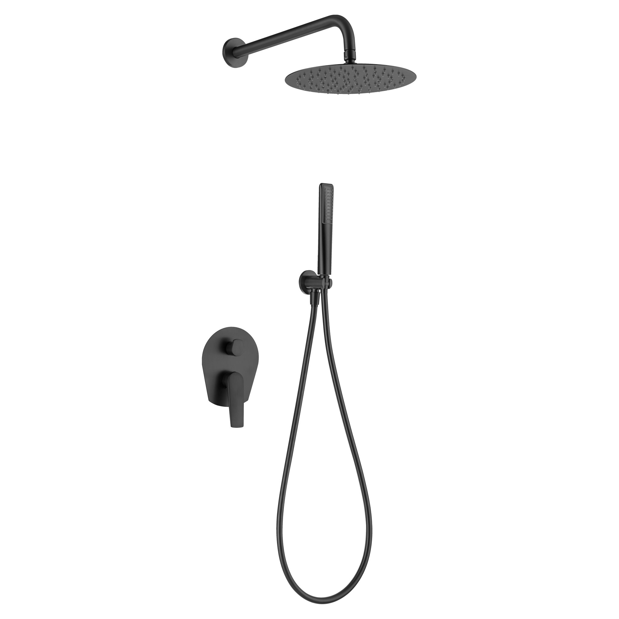 Imex - Set Shower Baked of Matte Black