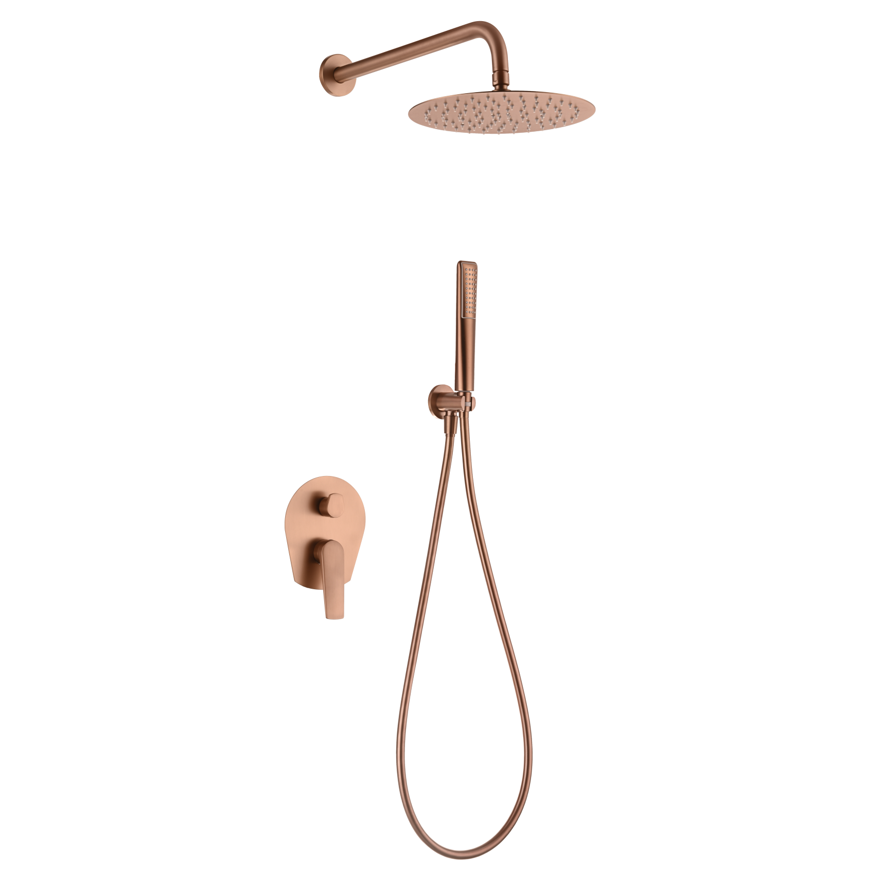 IMEX - Set shower embedded with brushing pink gold