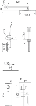 Imex - Ensemble de douche à embolt fiyi