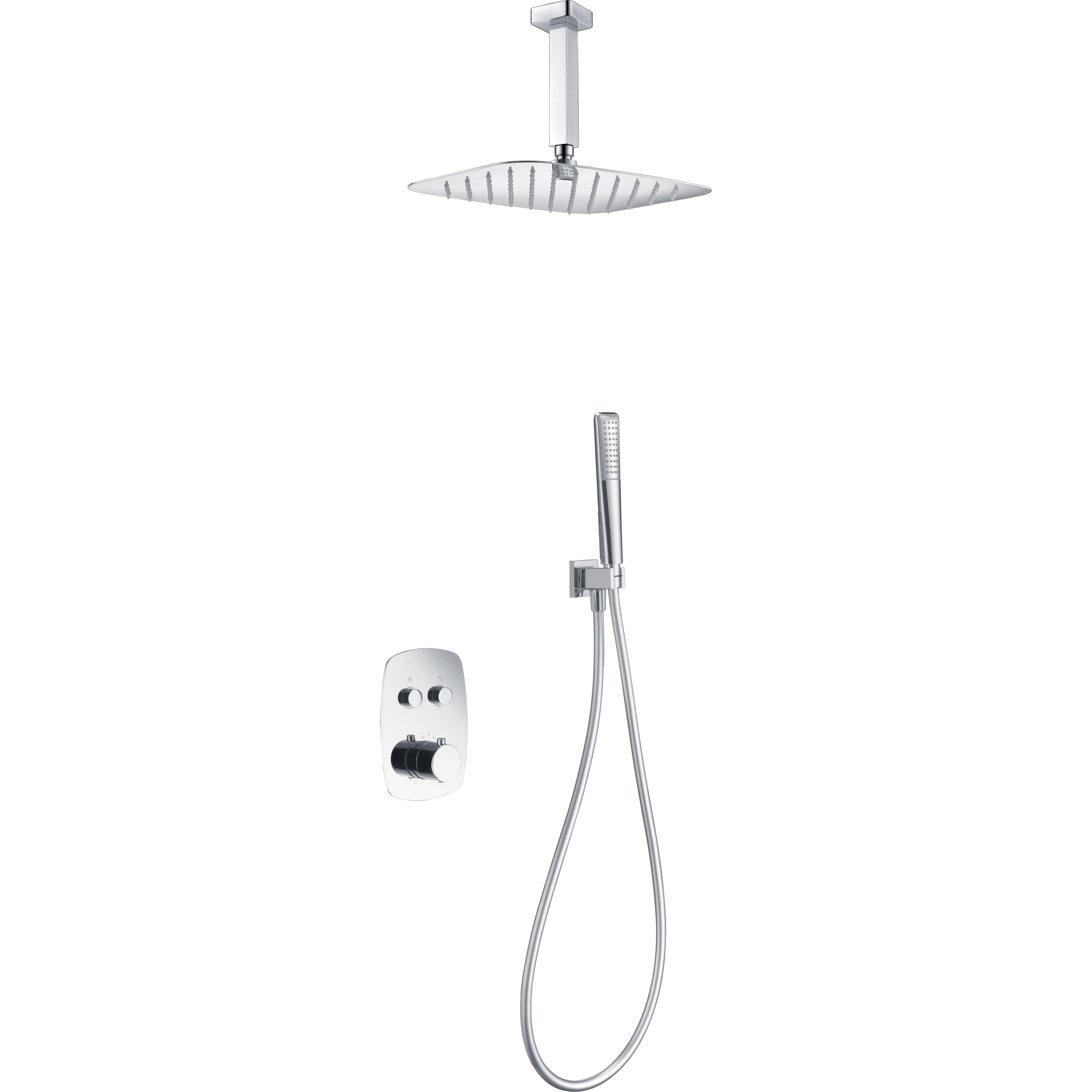 IMEX - Faroe Thermostatic Ensemble de douche encastré