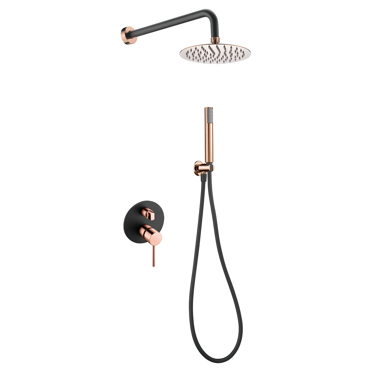 IMEX - Douche intégrée par Monomando Milos Black Gold Rose