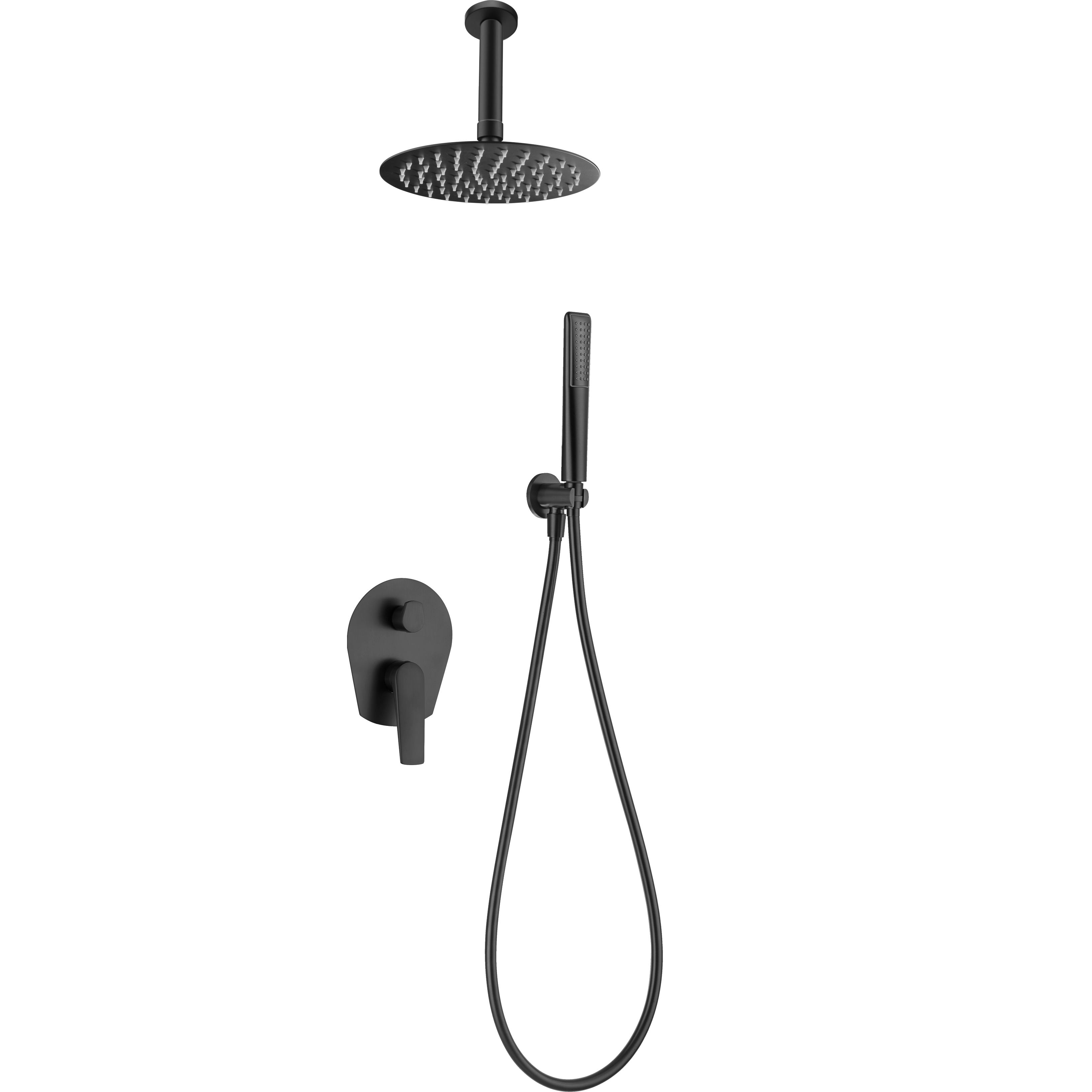 IMEX - Set Shower Bindid Matte Black Stops