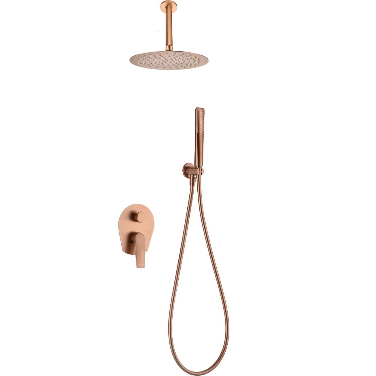 IMEX - Set shower, built -in brushed gold grooves