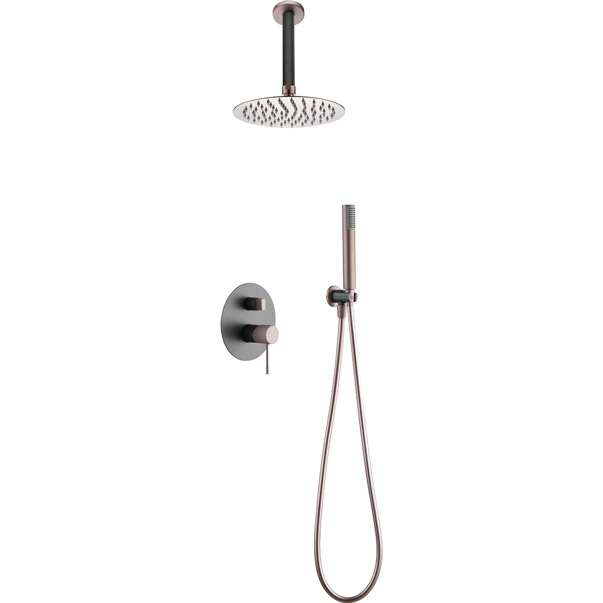 Imex - Embed shower set MONOMANDO TOP GRAY CHAMPAGNE