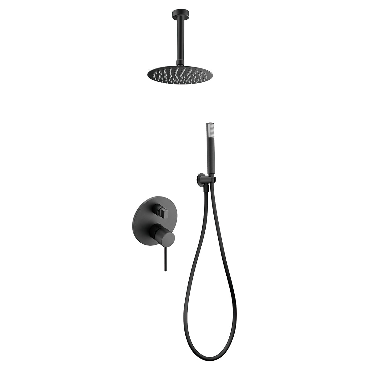 IMEX - insluiten Douche ingesteld door Monomando Thalos Matte Black