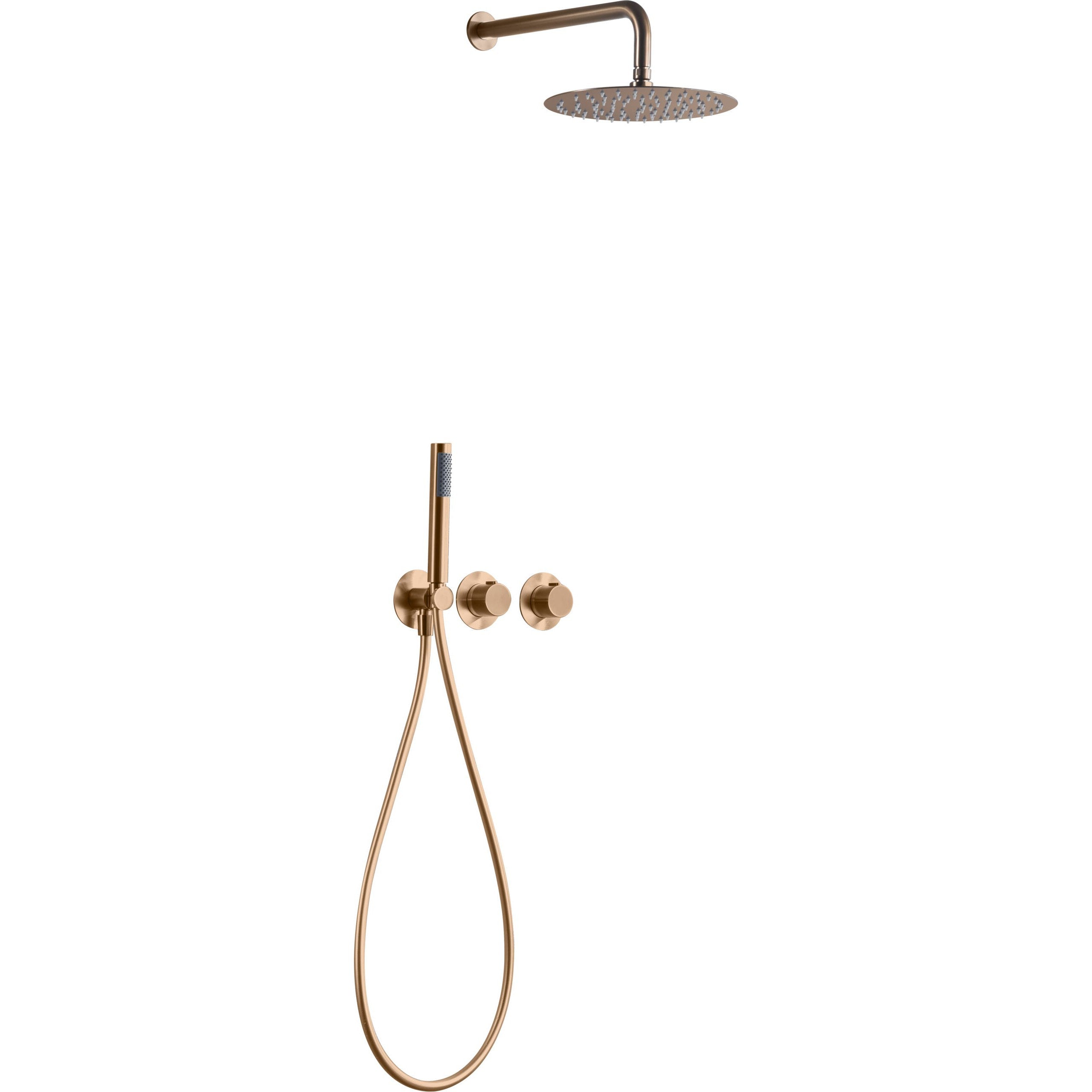 IMEX - Embolt thermostatic shower assen brushed pink gold