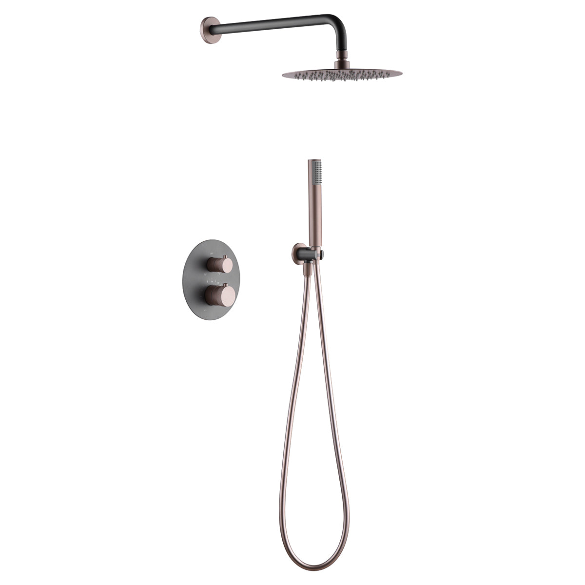 Imex - Thermostatic shower set Gray line champagne