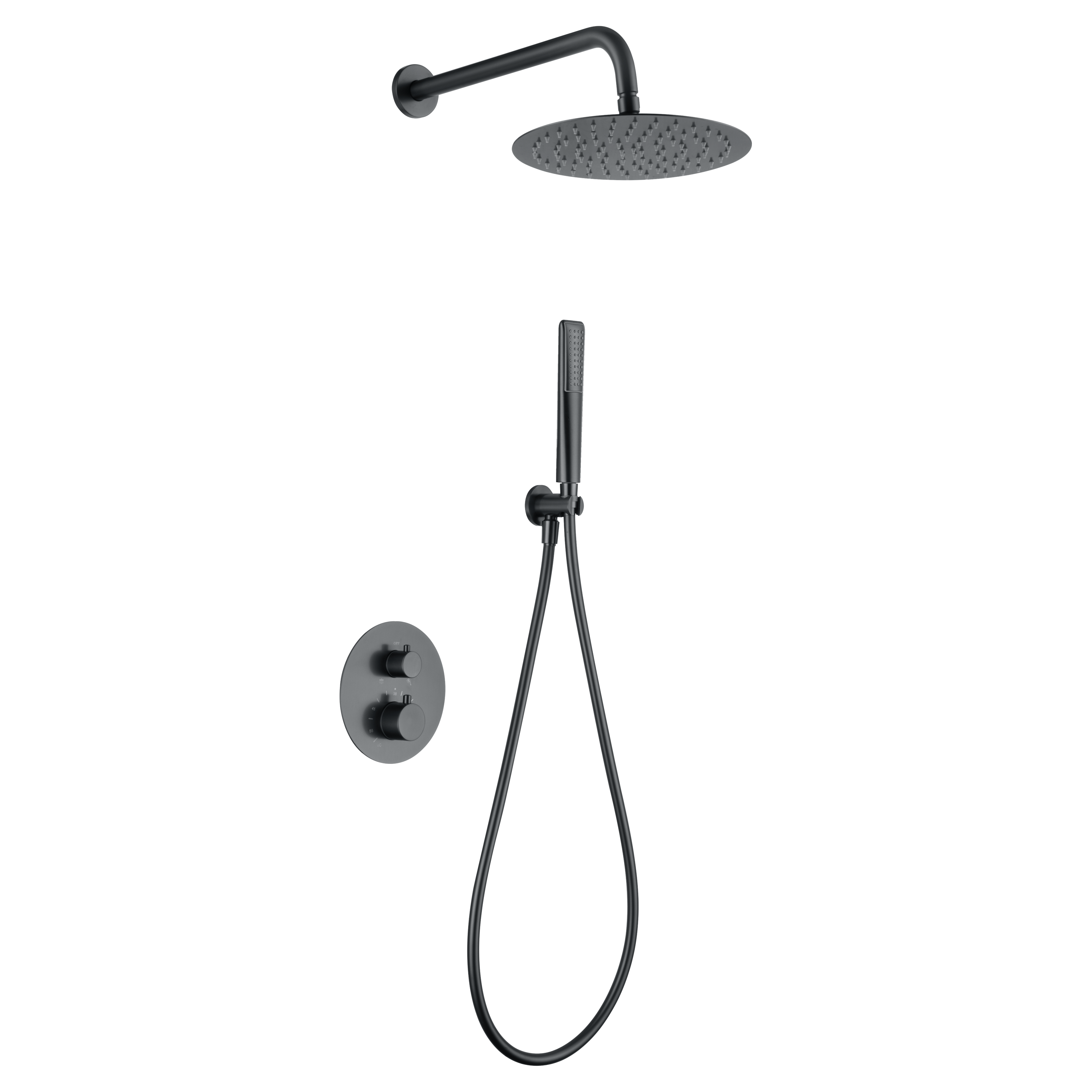 IMEX - Embolt Shower Set Napoli Black Gun Metal