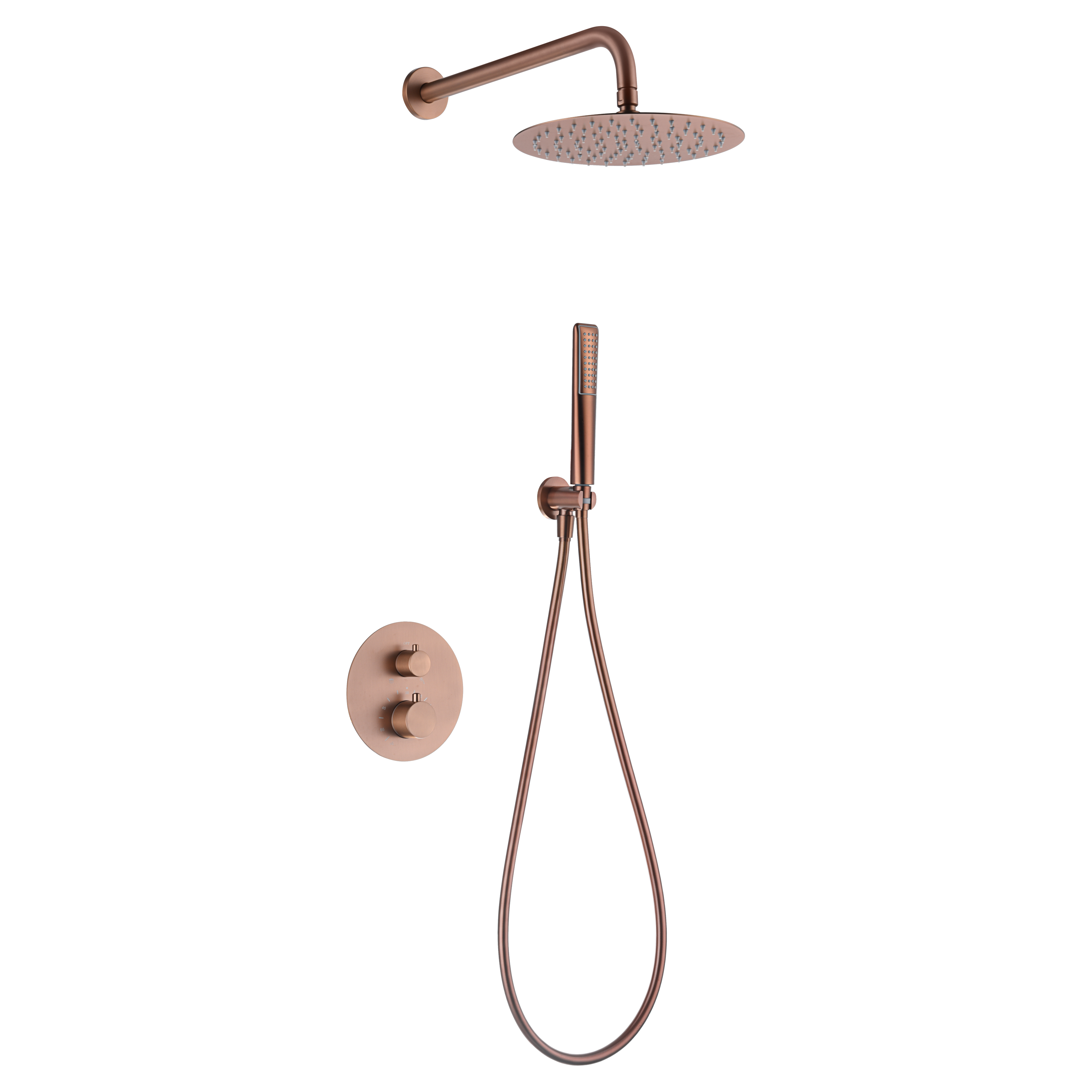 IMEX - Embolt shower set Naples Naples Rose brushed gold