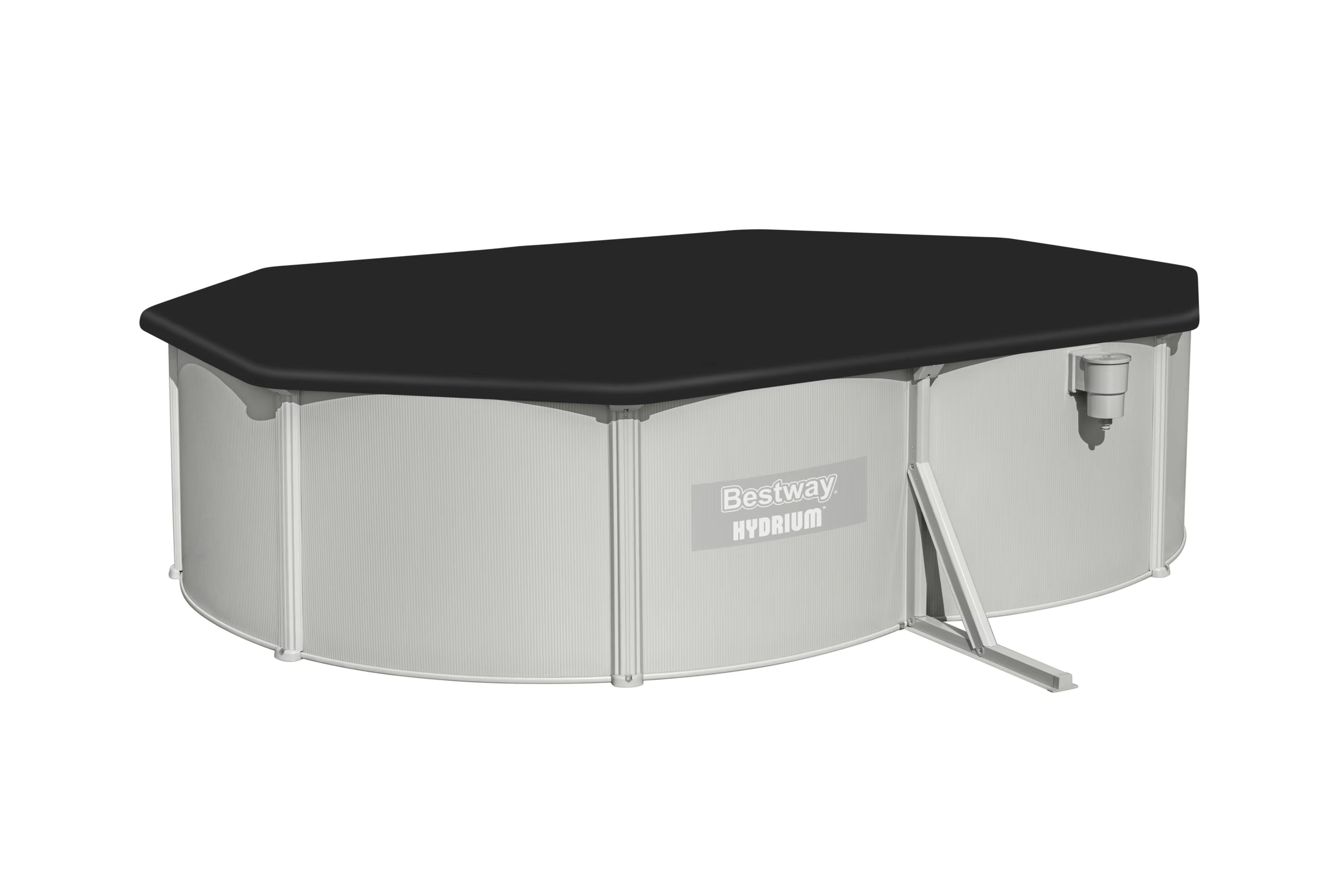 Bestway – Hydrium piscina ovalada elevada de acero (500 × 360 × 120 cm)