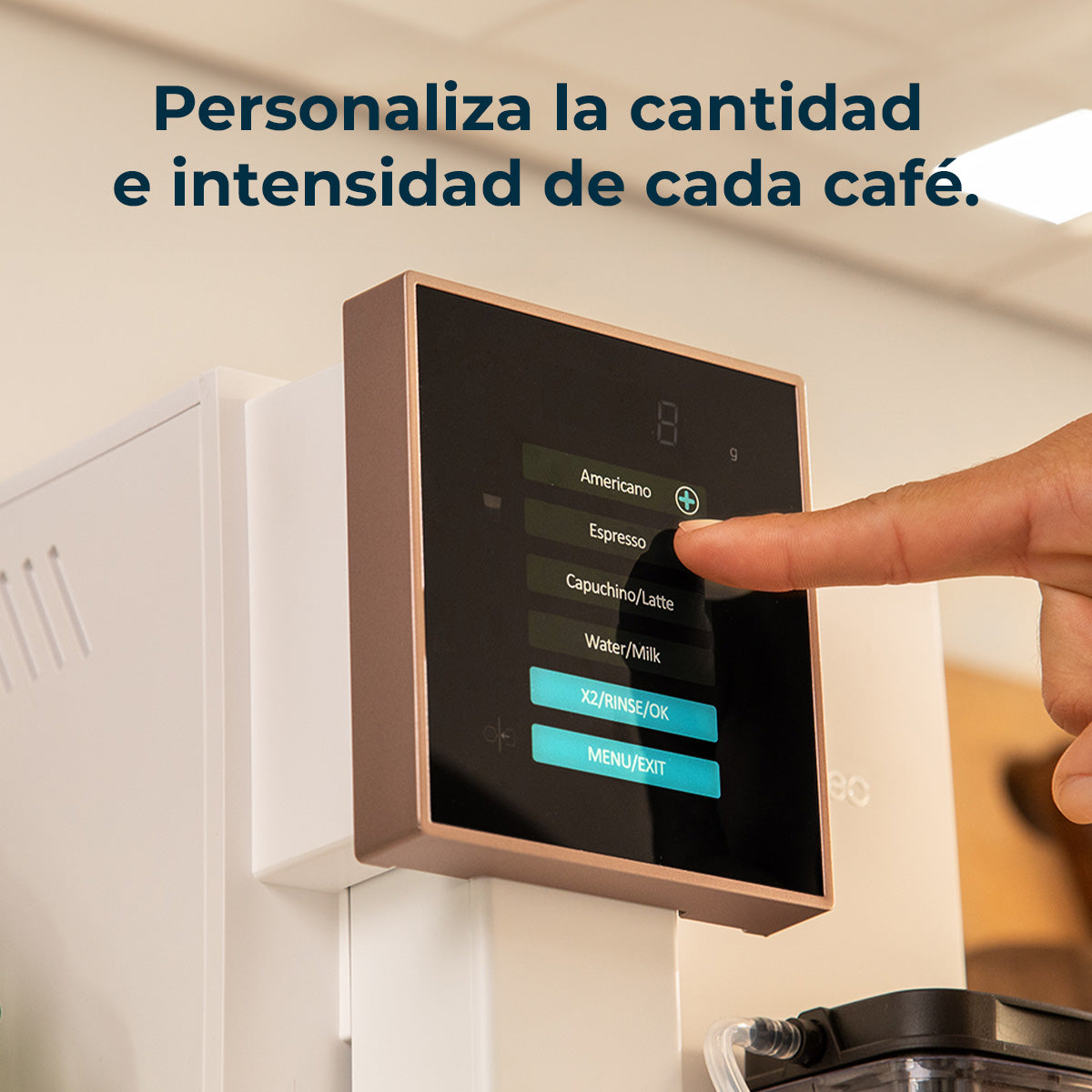 Cecotec Compactccino Cafetera Superautomática Blanco Rosa Espresso Americano Cappuccino