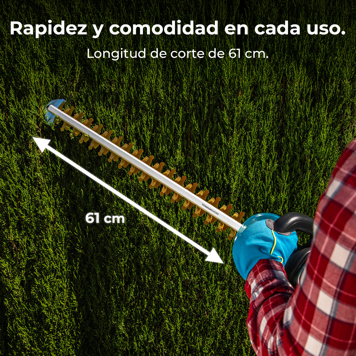 Cecotec Cortasetos TitaniumSword 610 XL