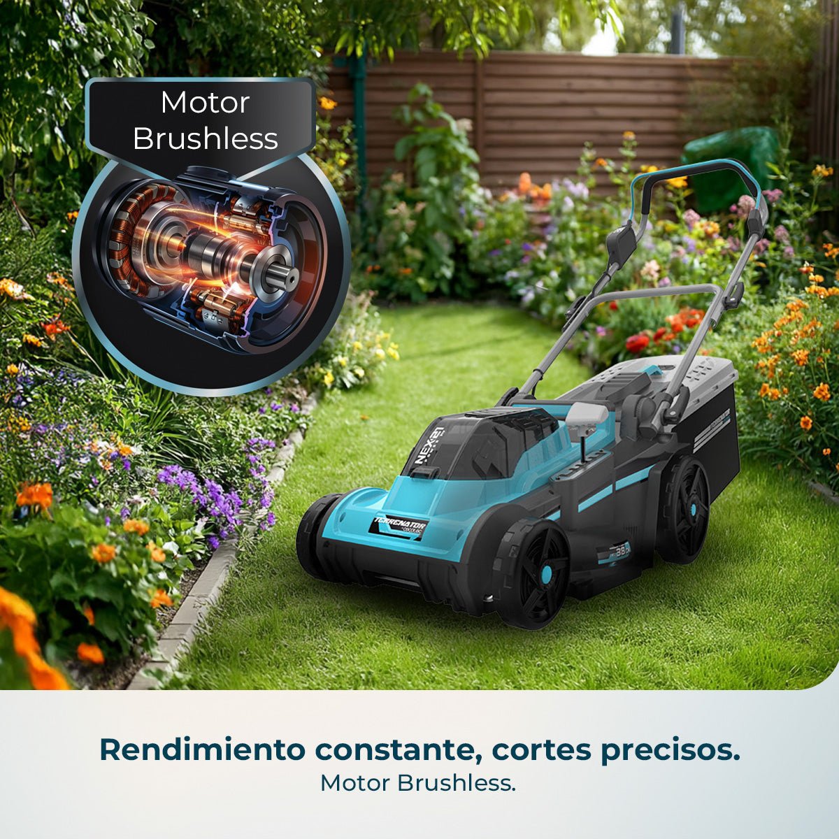 Cecotec Cortador de Relva a Bateria Terrenator E3 Liberty Z Plus