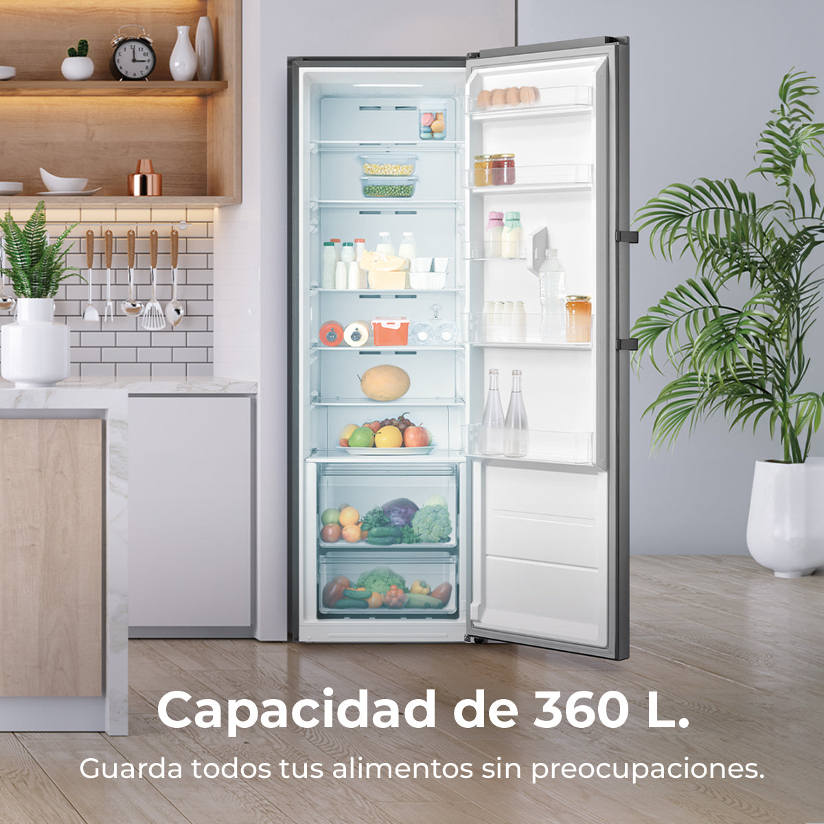 Cecotec Bolero CoolMarket 360 L Inox Frigorífico