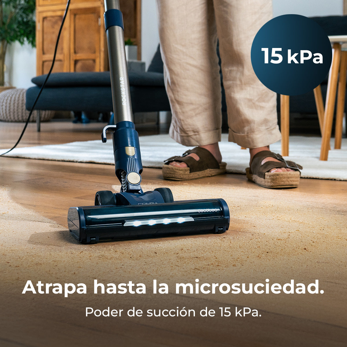 Cecotec Conga Rockstar 800 Powerhead Titan 600 W Spazzola Motorizzata Aspirazione Potente e Pulizia Profonda
