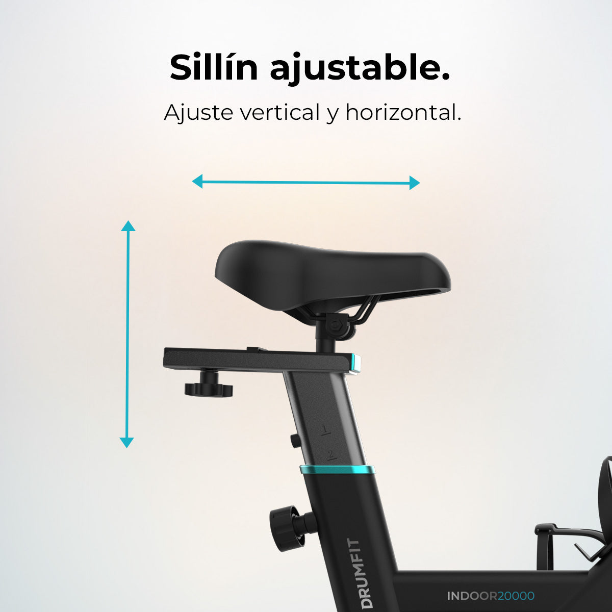 Cecotec DrumFit Indoor 20000 Race Bicicleta Estática con Volante de Inercia 20 Kg y Pantalla LCD con Soporte Dispositivo