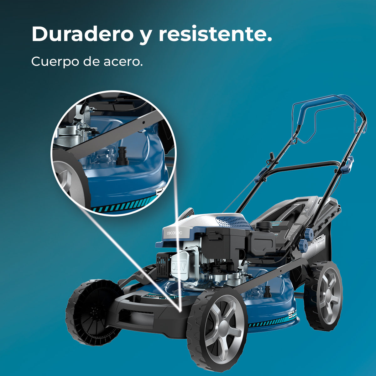 Cecotec Tagliaerba a Benzina Terrenator 4000.51 Total Z Auto 167 cc, 2,7 kW, 3,7 CV