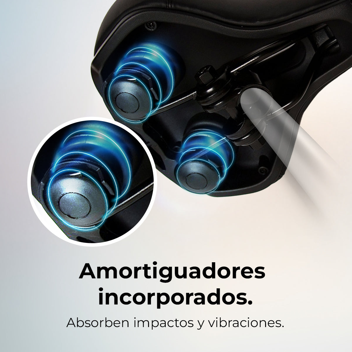 Cecotec DrumFit SitBike Sillín De Gel Con Canal Central Negro Diseño Ergonómico Para Entrenamientos Largos