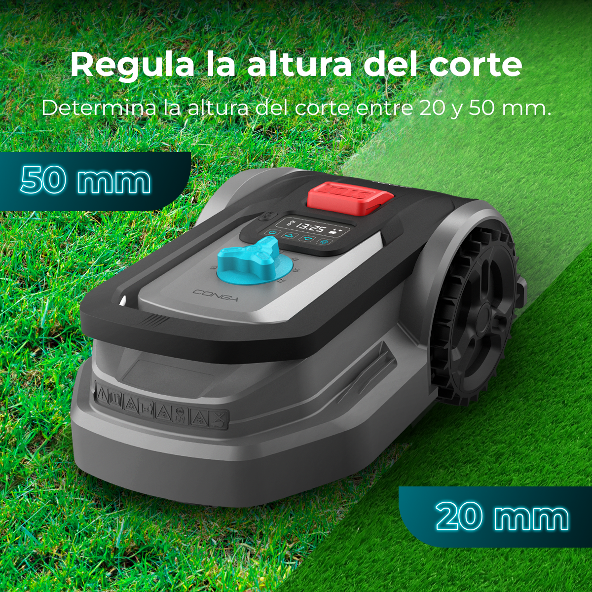 Cecotec Conga GrassHopper 500 Connected Robot Tagliaerba per 500 m2 con App Mobile