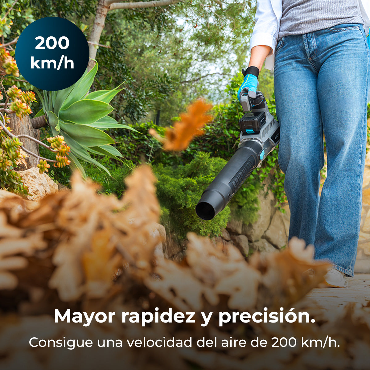 Cecotec Souffleur AirForce 4000 Bazooka Turbo 21V Moteur Brushless sans balais avec Batterie Nexus