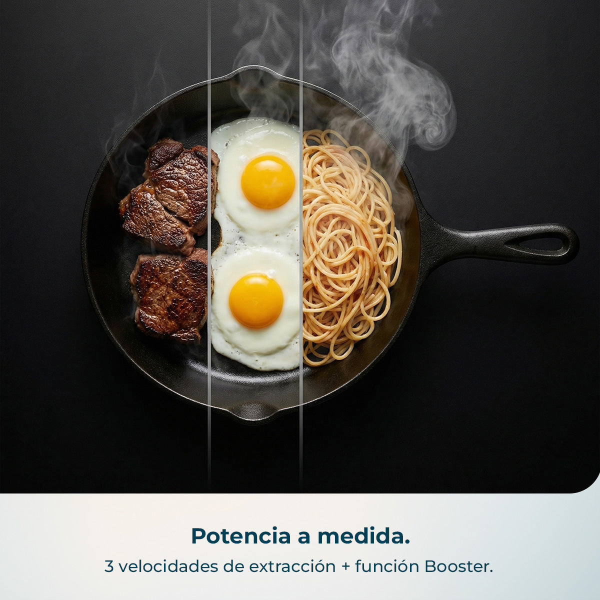 Campana Extractora Cecotec Bolero Flux TLT 60 cm Frontal Cristal Blanco Y Cuerpo Inoxidable 606 m3h