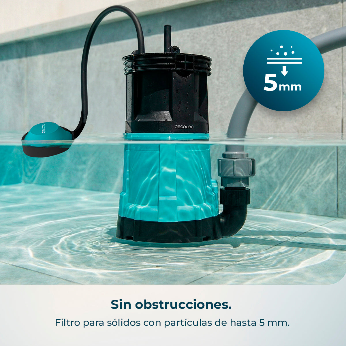 Cecotec Wasserpumpe Axike 750 2 in 1 für sauberes und schmutziges Wasser 14000 L pro Stunde
