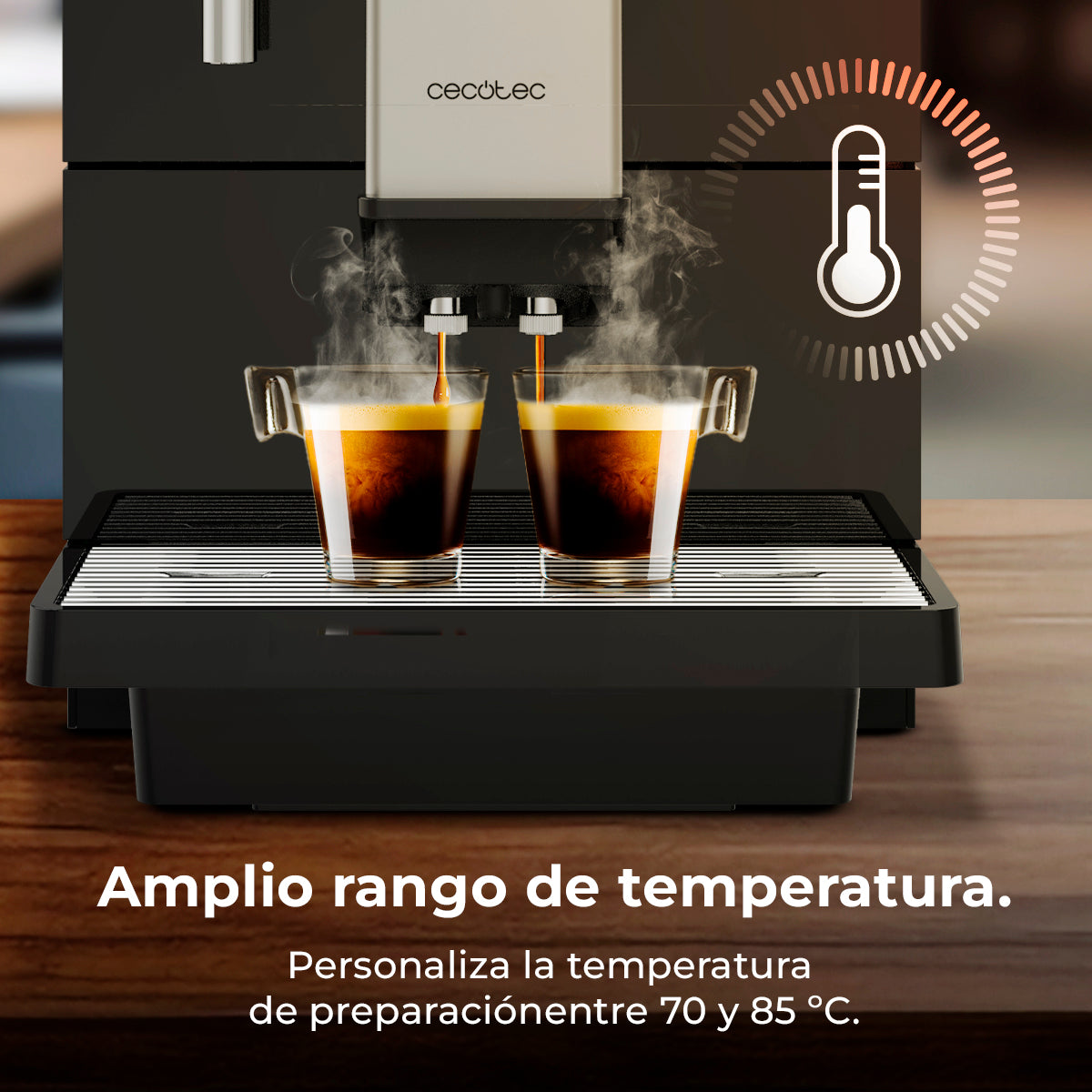 Cecotec Cremmaet Lounge Maquina de Café Superautomatico para Oficina con 35 Bebidas y Opcion DIY
