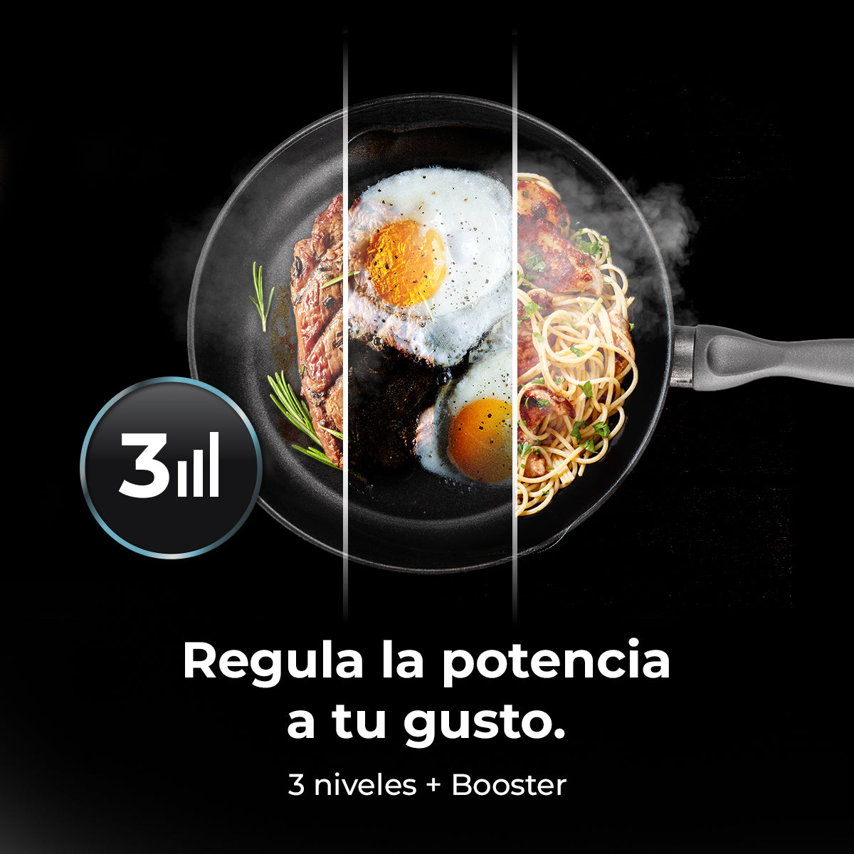 Campana Extractora Cecotec Bolero Flux DT 908002 90 Cm Vidrio Negro 800 m3h Energía A