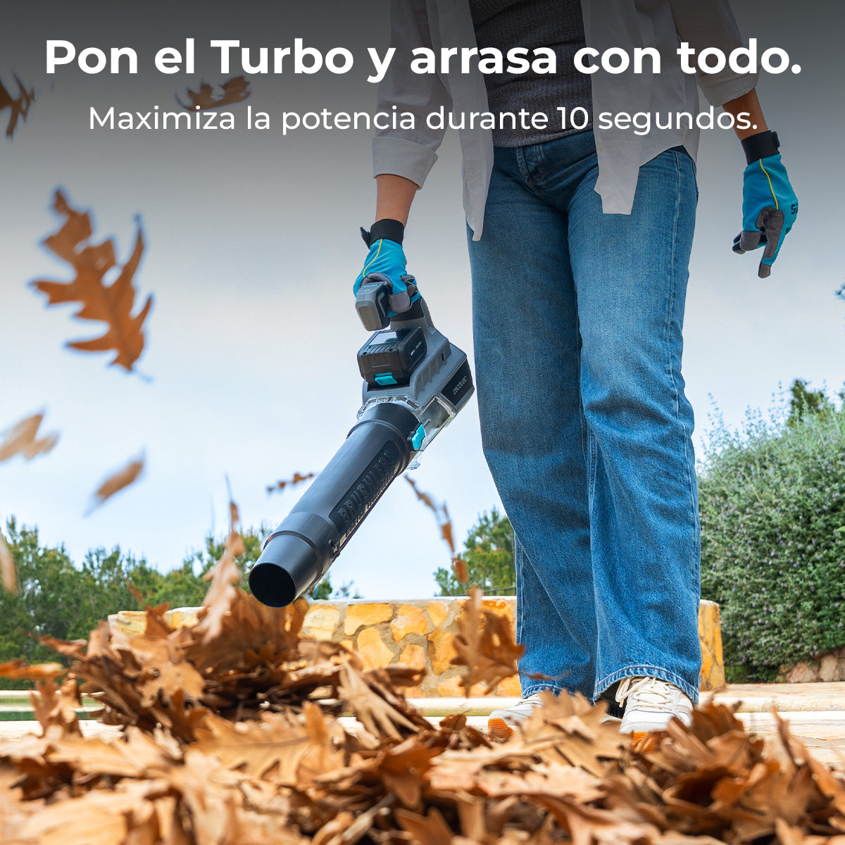 Cecotec Souffleur AirForce 4000 Bazooka Turbo 21V Moteur Brushless sans balais avec Batterie Nexus