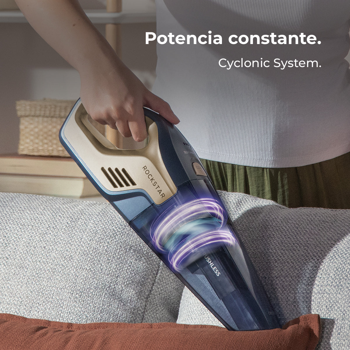 Cecotec Conga Rockstar 25,2V Animal Aspirapolvere Senza Fili Bagnato e Asciutto Portatile Leggero e Potente