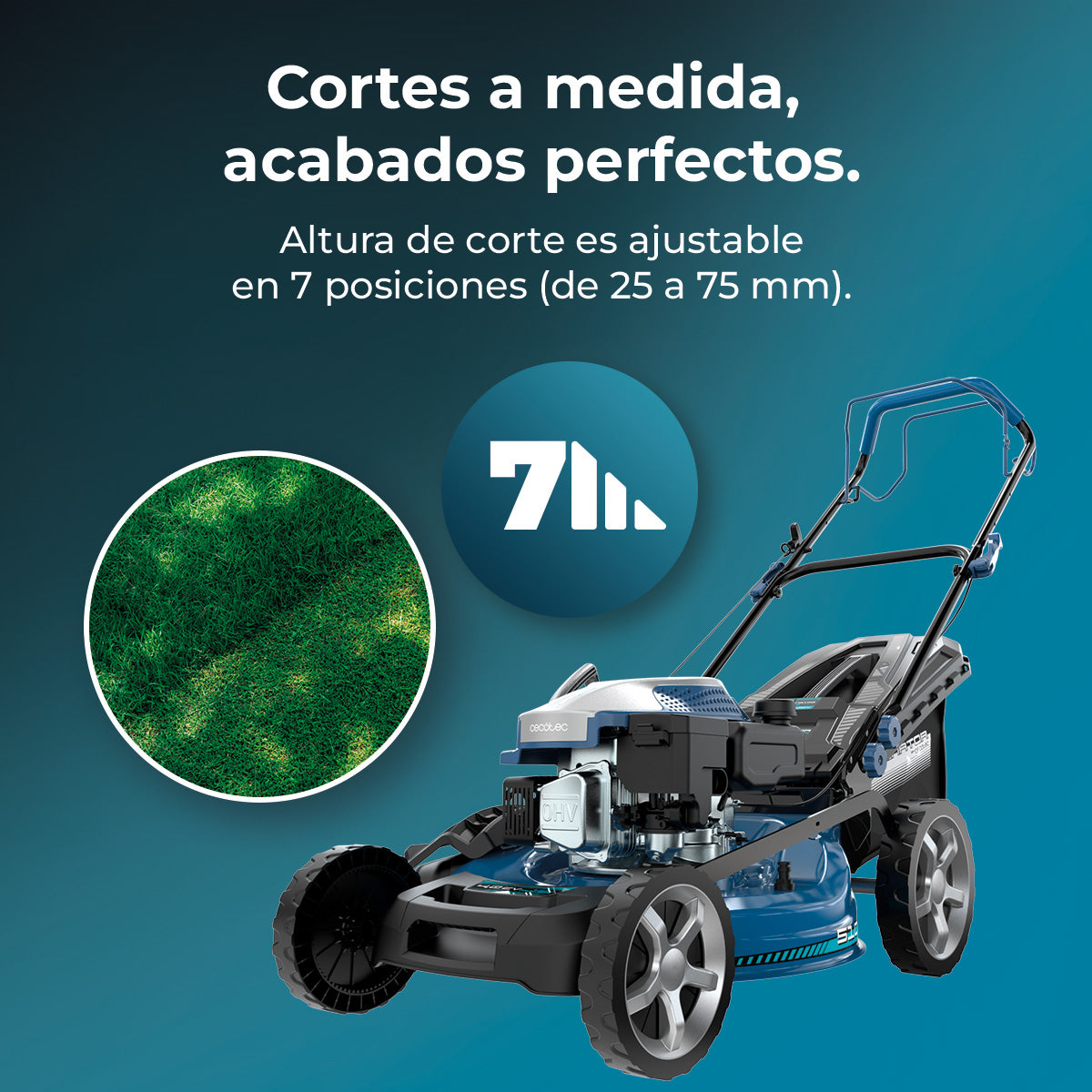 Cecotec Tagliaerba a Benzina Terrenator 4000.51 Total Z Auto 167 cc, 2,7 kW, 3,7 CV