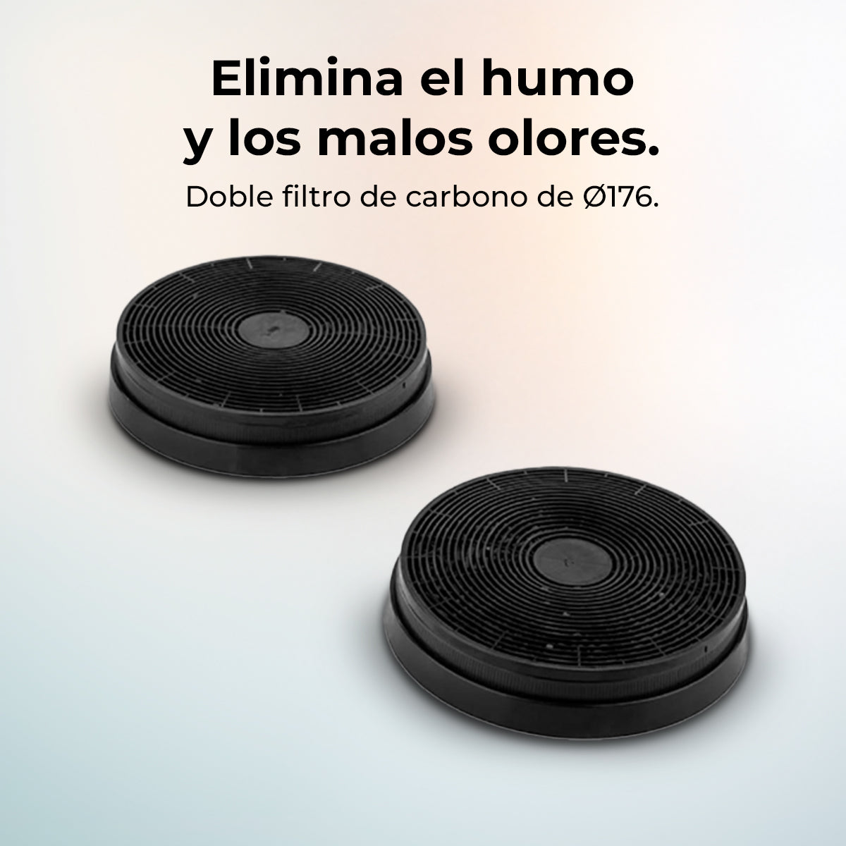 Campana Extractora Cecotec Bolero Flux DT 908002 90 Cm Vidrio Negro 800 m3h Energía A