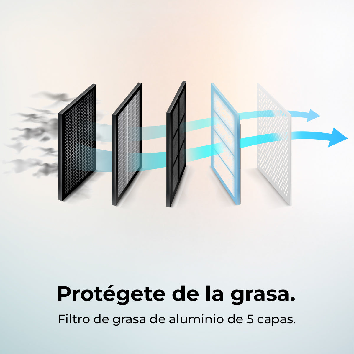 Campana Extractora Cecotec Bolero Flux DT 908002 90 Cm Vidrio Negro 800 m3h Energía A